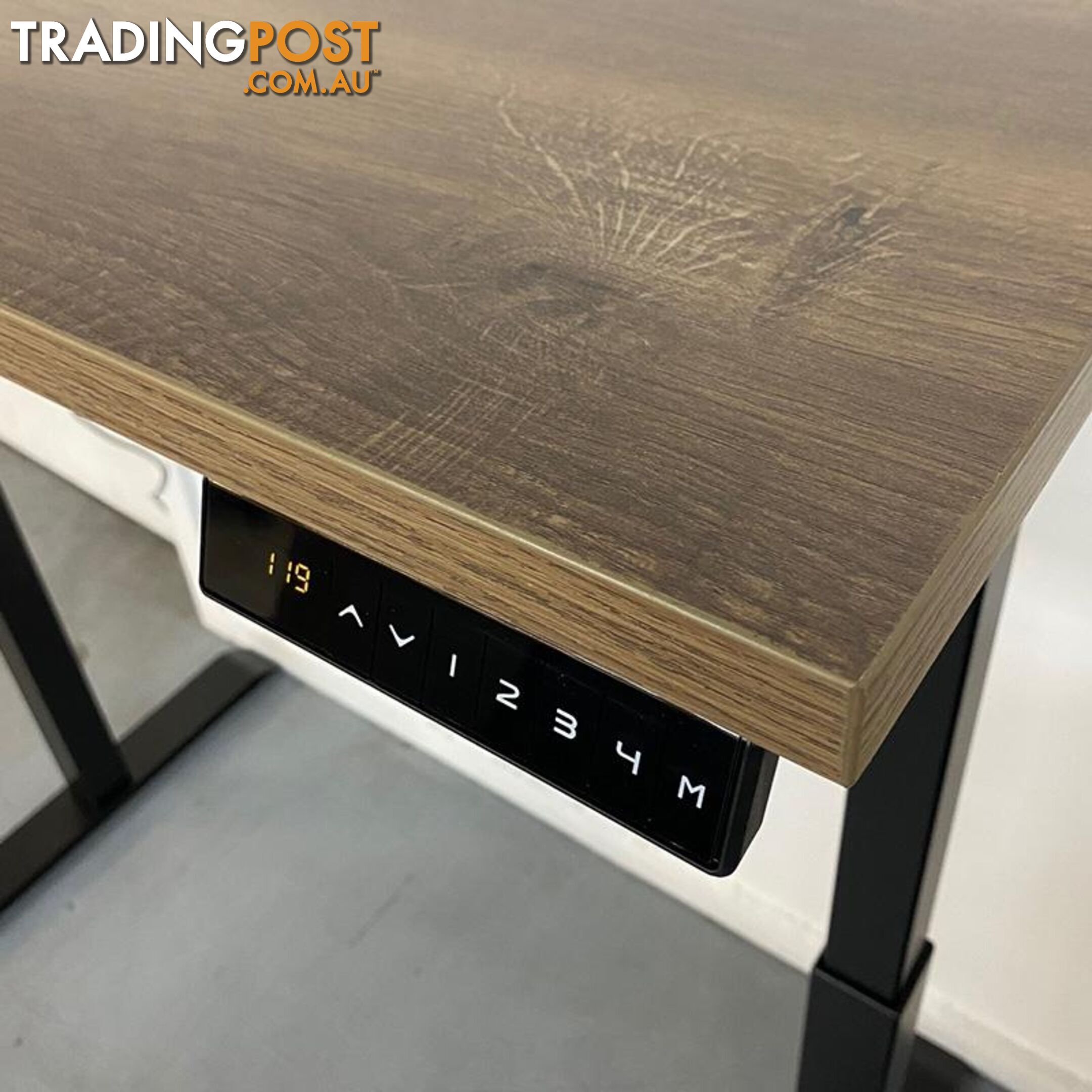 ALVIS Standing Desk with Lift 1.5M - Warm Oak & Black - WF-LD02 - 9334719011417