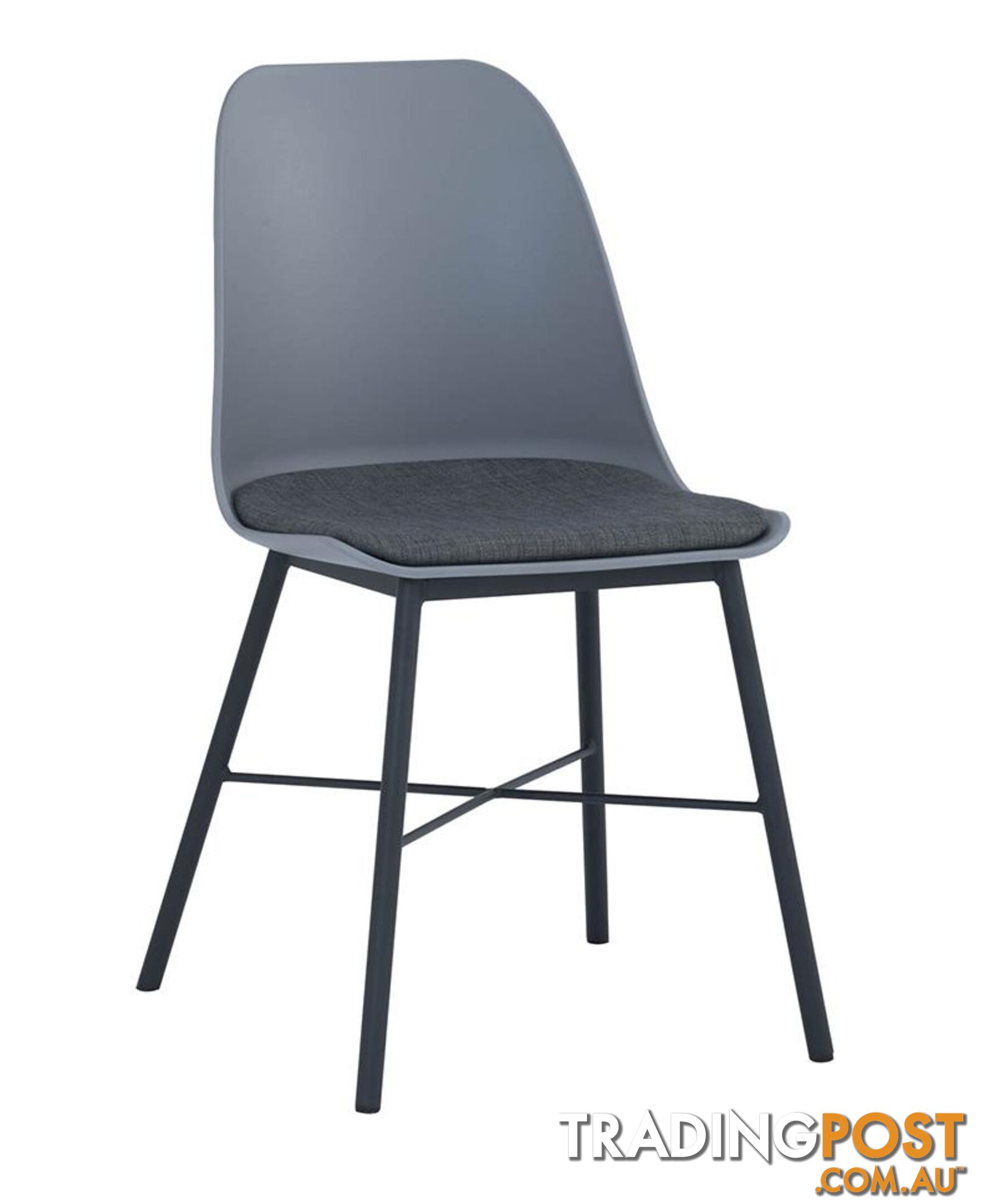 LAXMI Dining Chair - Grey & Black - 241188 - 9334719008455