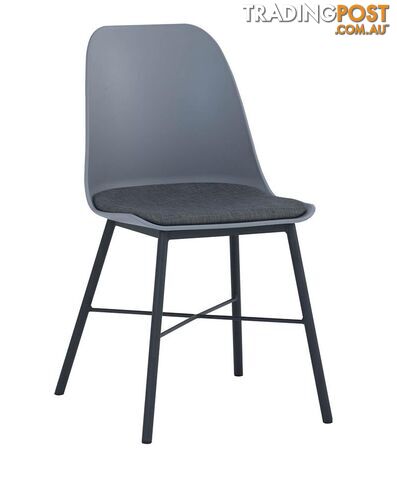 LAXMI Dining Chair - Grey & Black - 241188 - 9334719008455