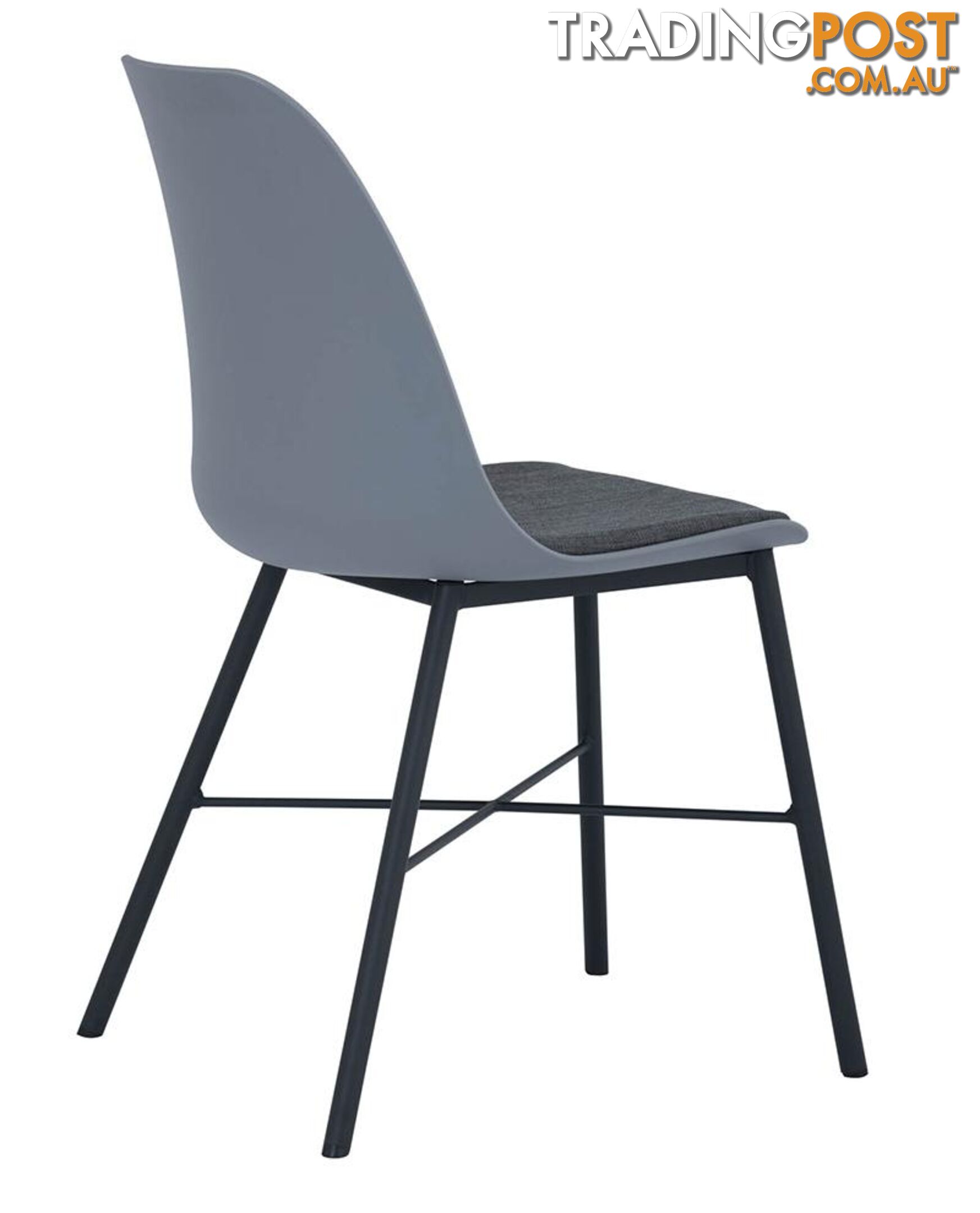 LAXMI Dining Chair - Grey & Black - 241188 - 9334719008455