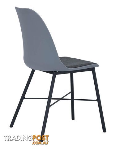 LAXMI Dining Chair - Grey & Black - 241188 - 9334719008455