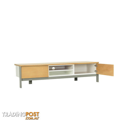 JARVY TV Entertainment Unit 186cm - Natural & Grey - 3369005 - 9334719008929