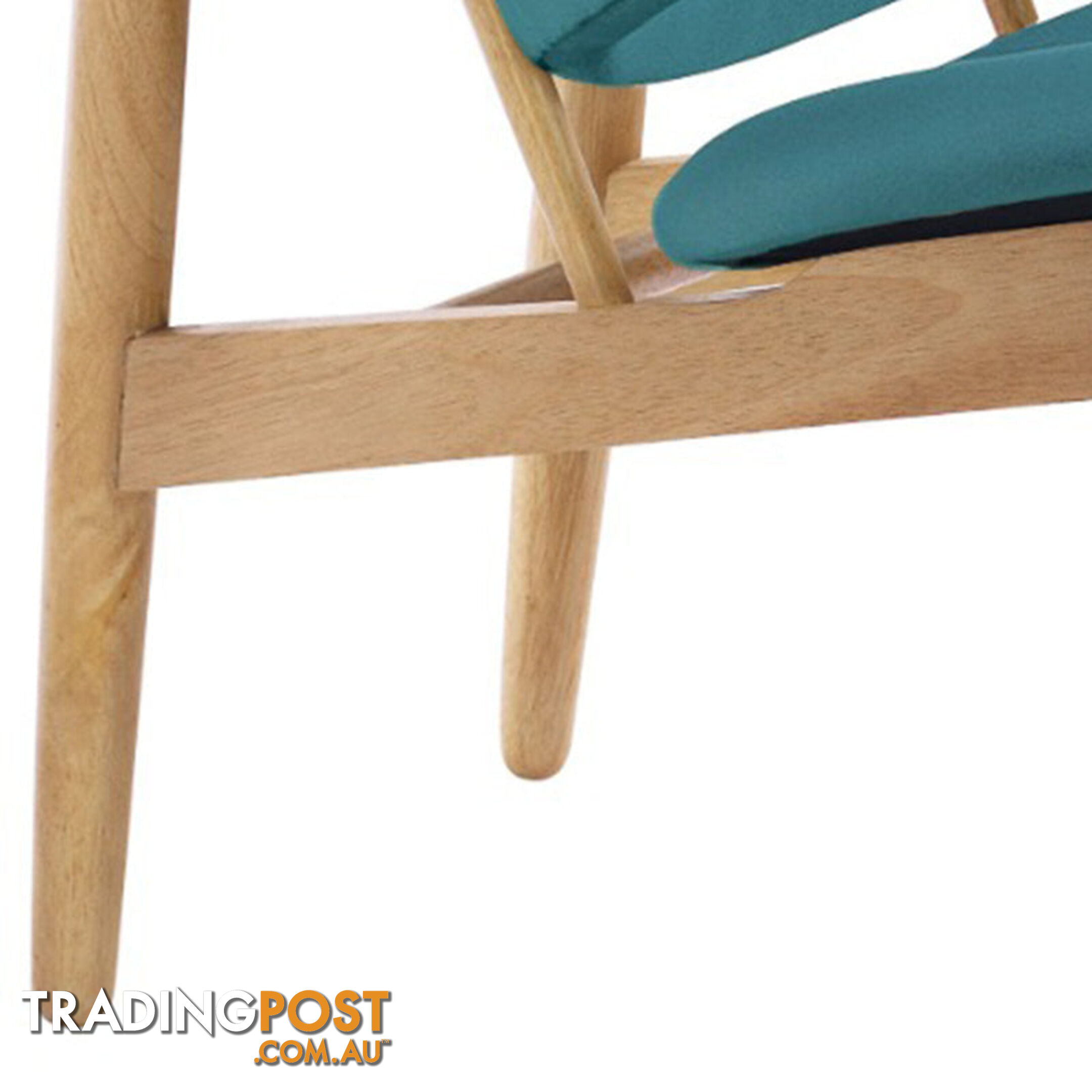 VERONIC Lounge Chair - Teal & Natural - VERONIC_103_733 - 9334719012315
