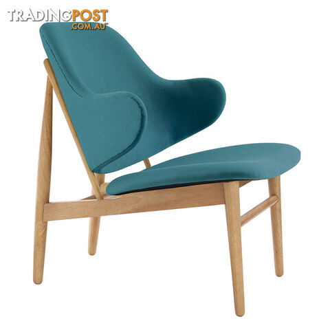 VERONIC Lounge Chair - Teal & Natural - VERONIC_103_733 - 9334719012315