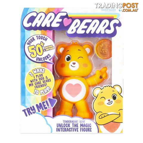 Care Bears - 5 Inch Interactive Figure - Tenderheart Bear - 50+ Reactions & Surprises! - Ages 4+ - Pr57782 - 885561220568