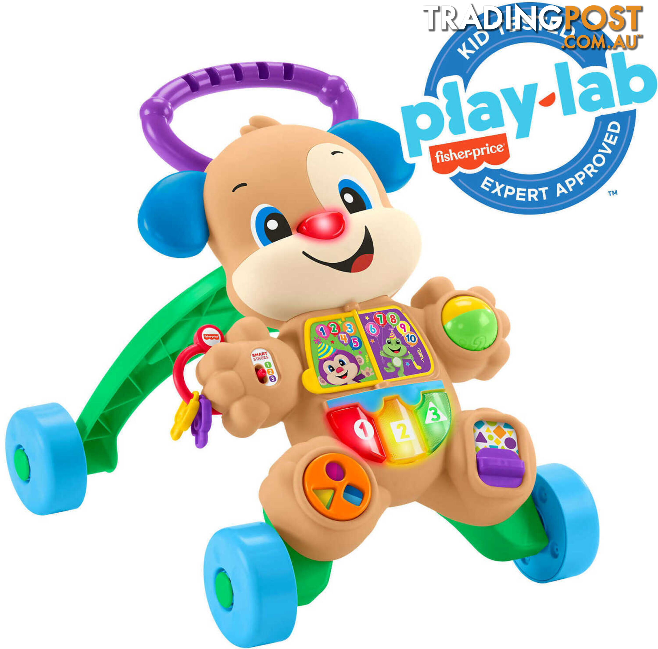 Fisher Price - Laugh & Learn Baby Walker With Smart Stages Learning Content Puppy - Mafhy94 - 887961531442