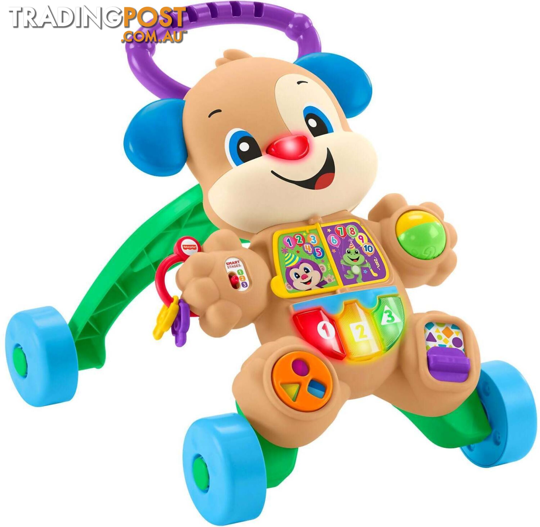 Fisher Price - Laugh & Learn Baby Walker With Smart Stages Learning Content Puppy - Mafhy94 - 887961531442