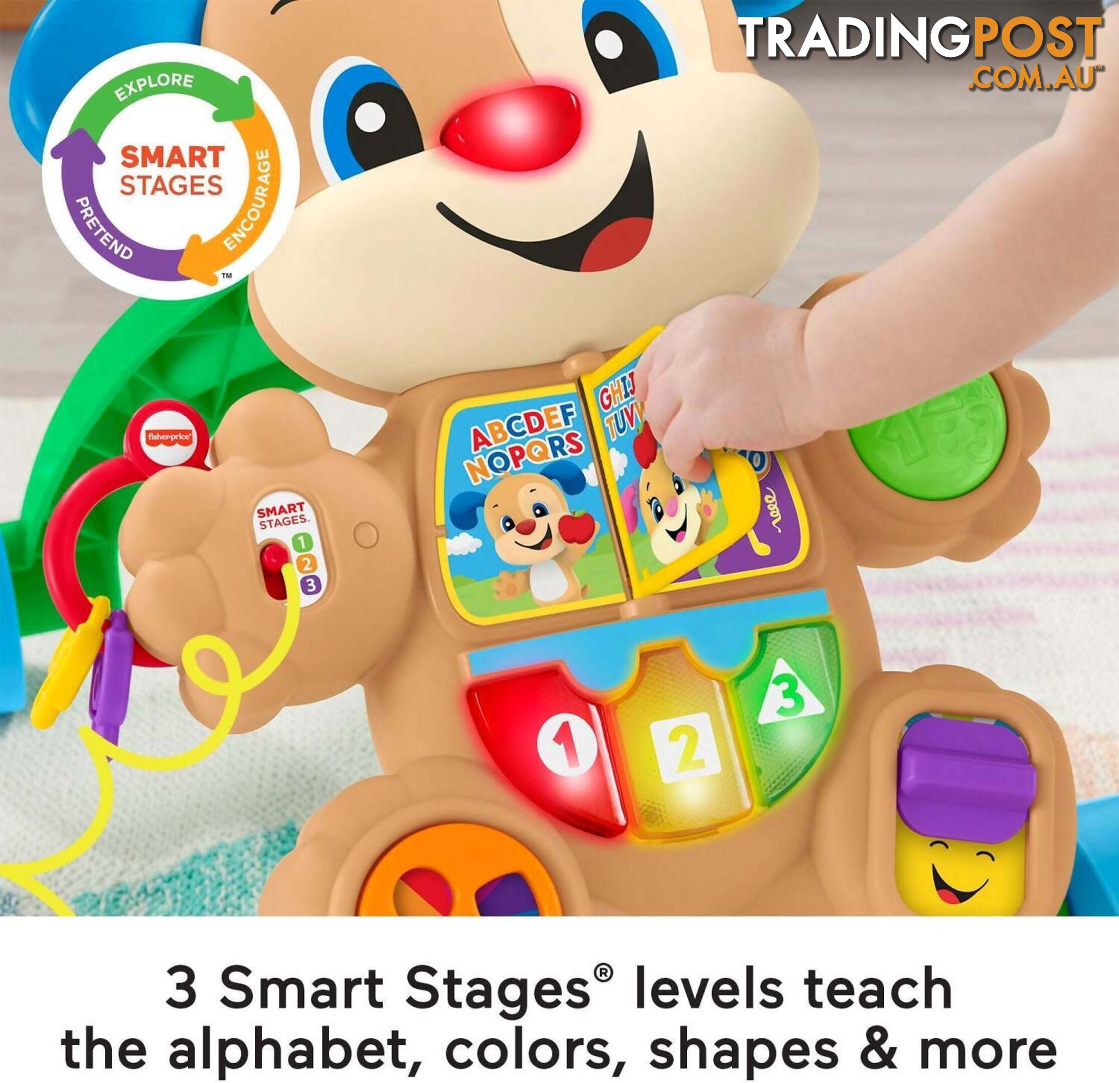 Fisher Price - Laugh & Learn Baby Walker With Smart Stages Learning Content Puppy - Mafhy94 - 887961531442