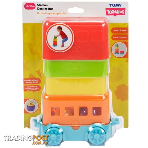 Toomies - Tomy Stacker Decker Bus - Lce73220c - 5011666732209