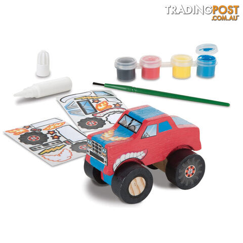 Melissa & Doug - Created By Me! Monster Truck Wooden Craft Kit - Mdmnd9524 - 000772095242