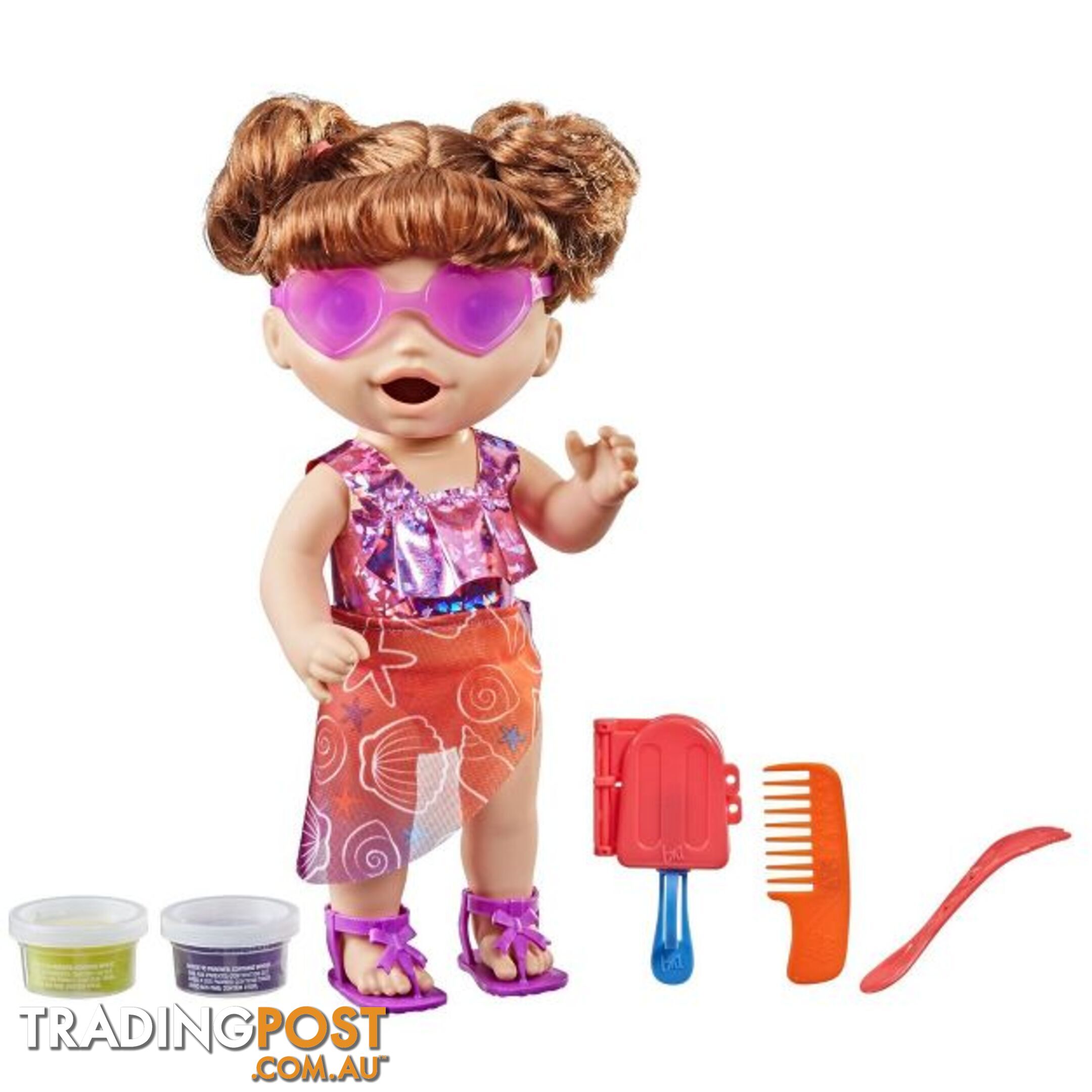 Baby Alive - Sunshine Snacks Doll Brown Hair F16815 - 5010993813933