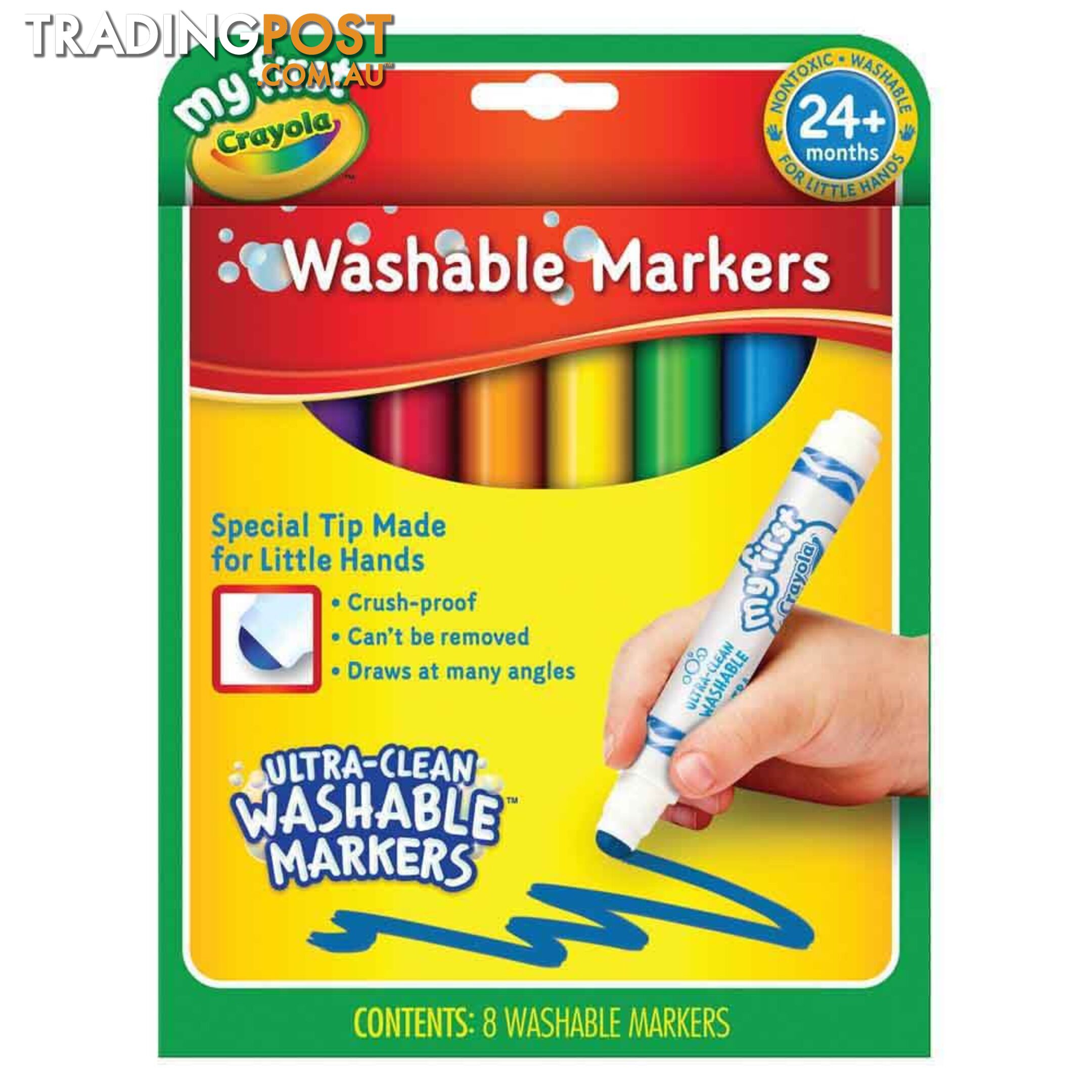 crayola my first washable markers 8 pack - bs811324 - 071662113247