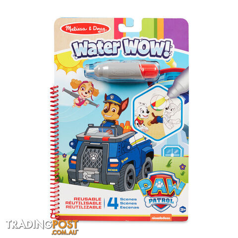 Melissa & Doug - Paw Patrol Water Wow! - Chase   Mdmnd33251 - 000772332514