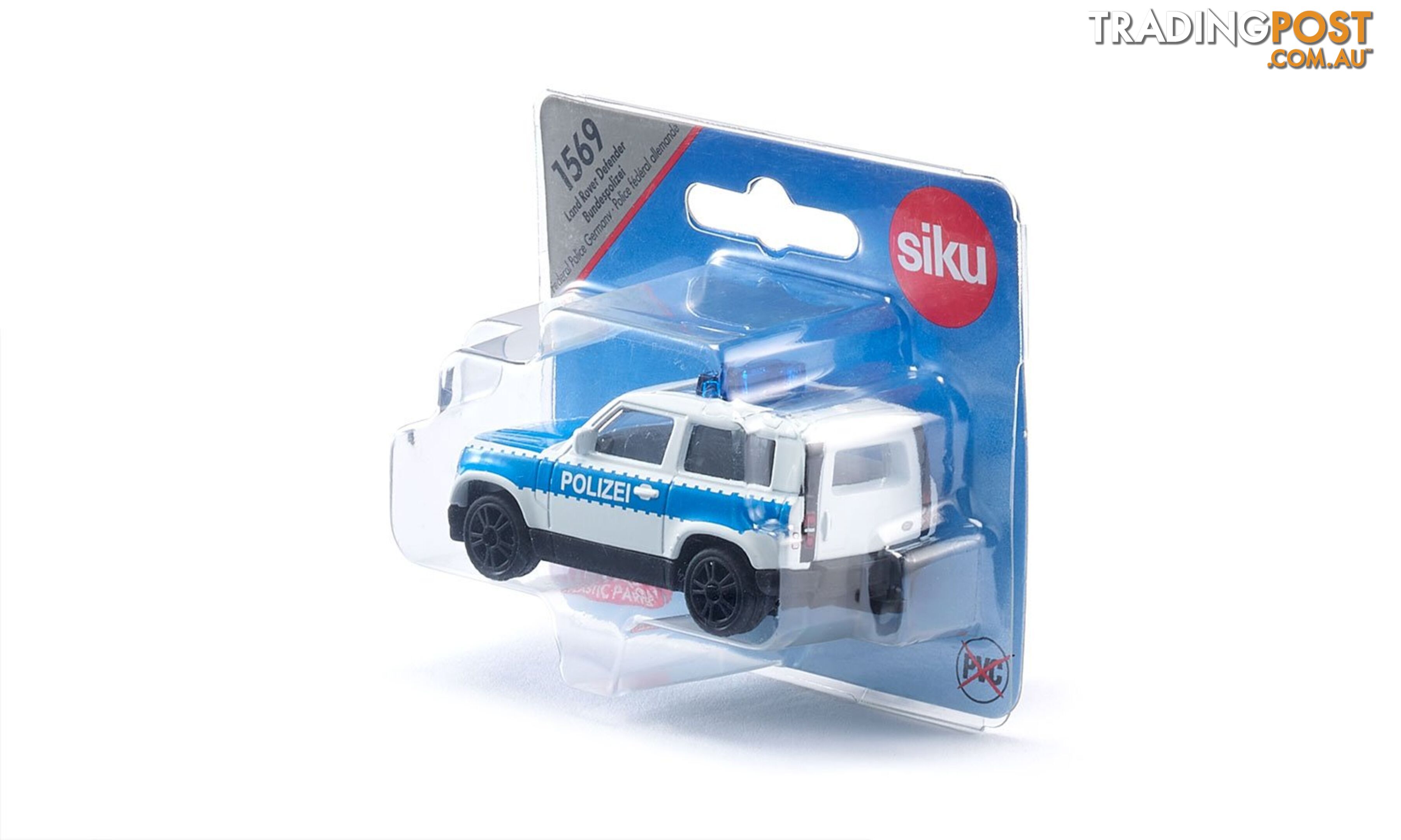 Siku - Land Rover Defender German Federal Police Car - Mdsi1569 - 4006874015696