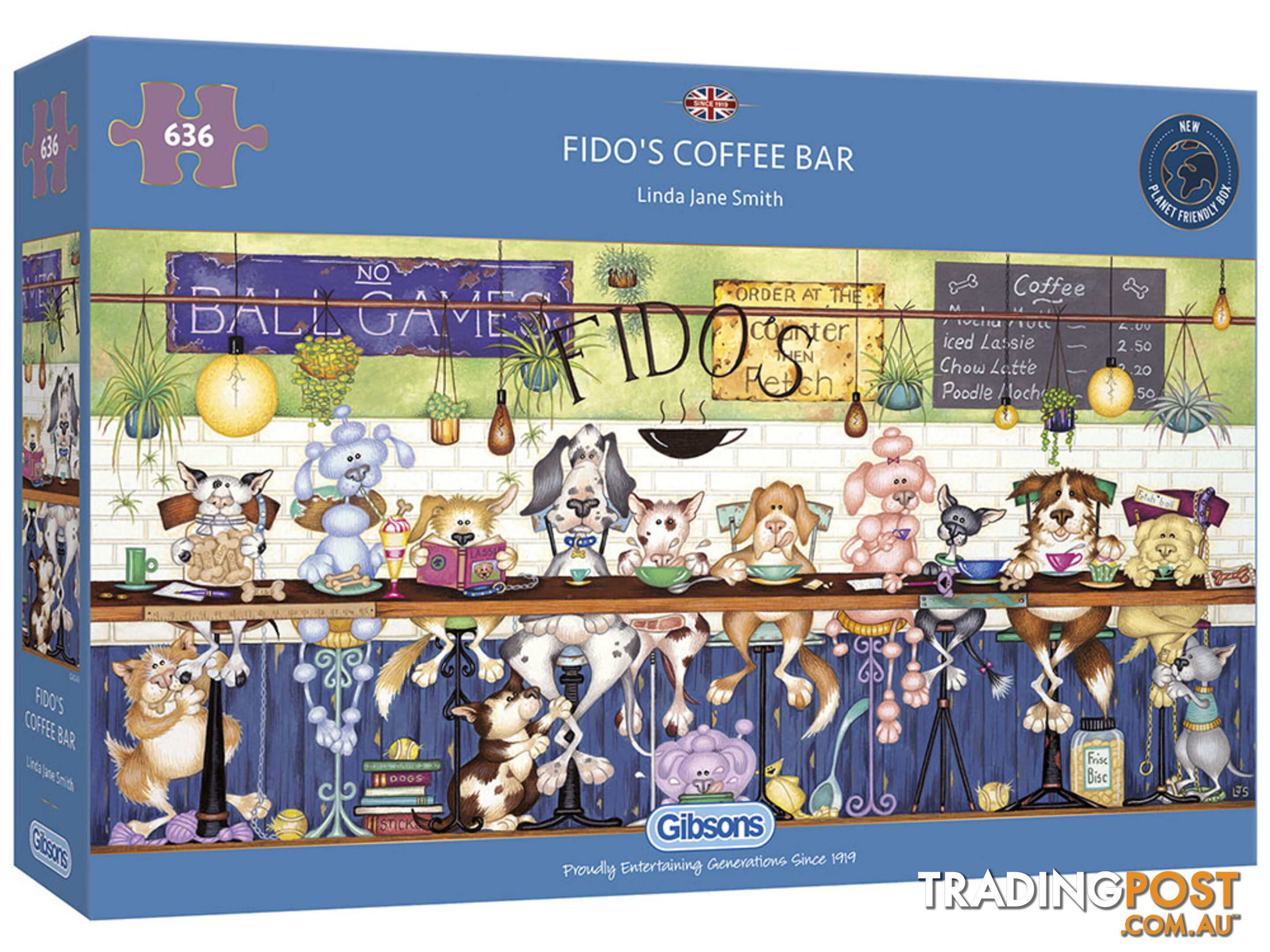 Gibsons - Fidos Coffee Bar Jigsaw Puzzle 636 Pieces - Jdgib040494 - 5012269040494