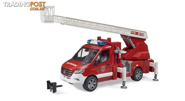 Bruder 1:16 Mercedes G3 Mb Sprinter Fire Service With Turntable Ladder Pump And Light & Sound Module - Zi4002673 - 4001702026738