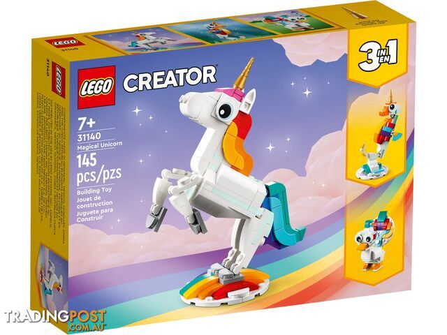 LEGO 31140 Magical Unicorn -Creator 3in1 - 5702017415932