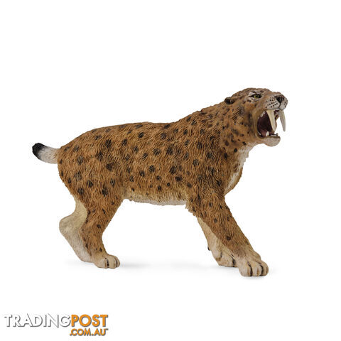 CollectA Smilodon Sabre Tooth Tiger Extra Large Animal Figurine - Rpco88715 - 4892900887159