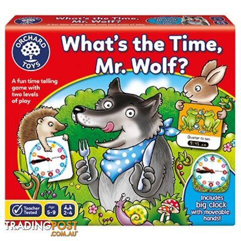 Orchard Toys - What's The Time Mr Wolf Game - Mdoc049 - 5011863102188