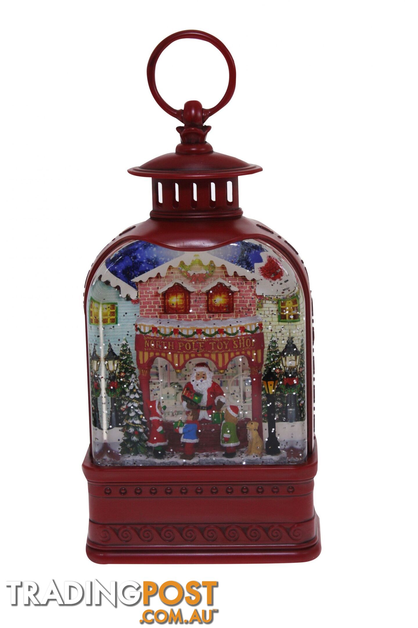 Cotton Candy - Xmas Red Lantern Med Santa - Ccxac405 - 9353468016597