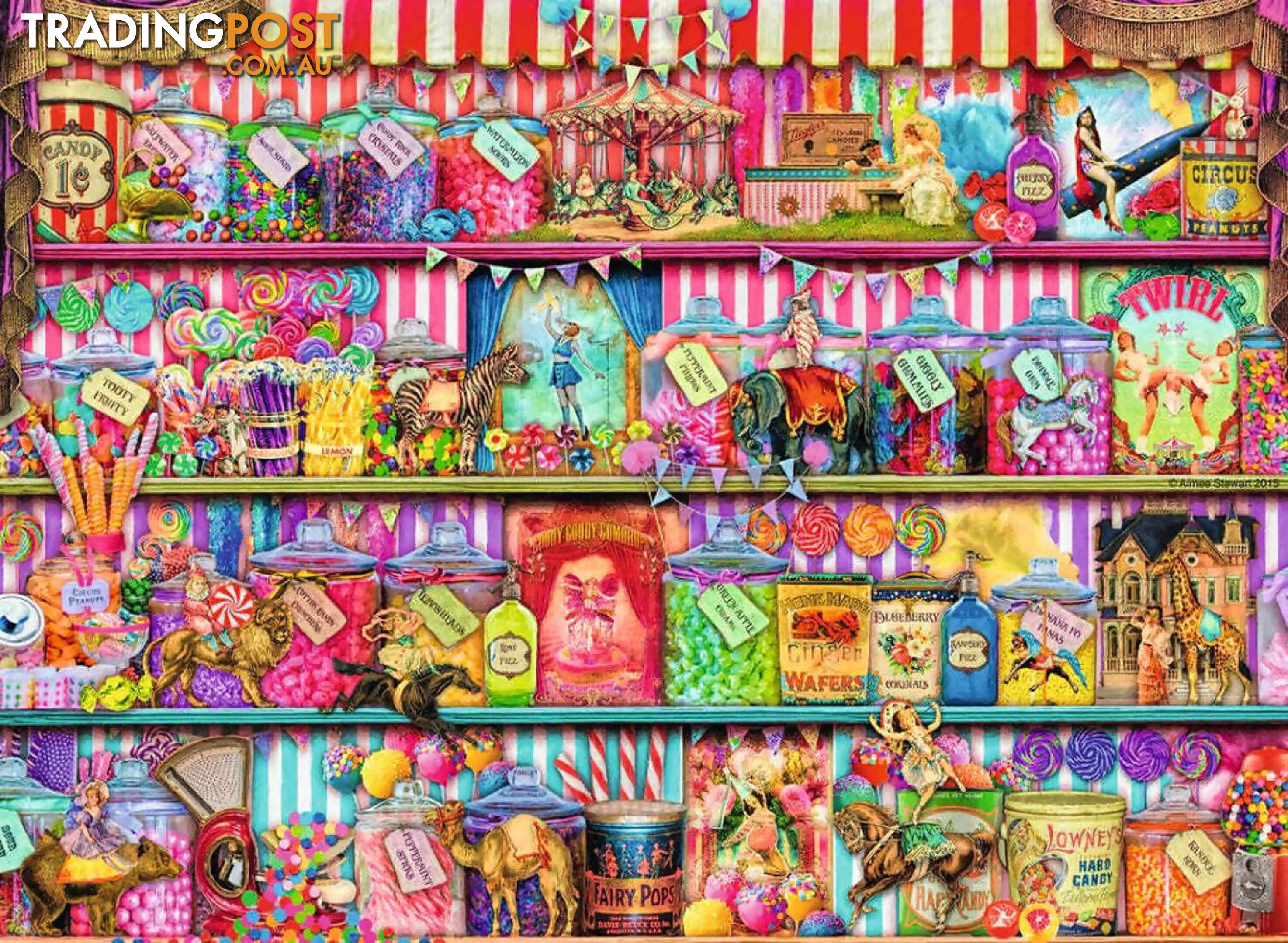 Ravensburger - Sweet Shop Aimee Stewart Jigsaw Puzzle 500pc - Mdrb14653 - 4005556146536