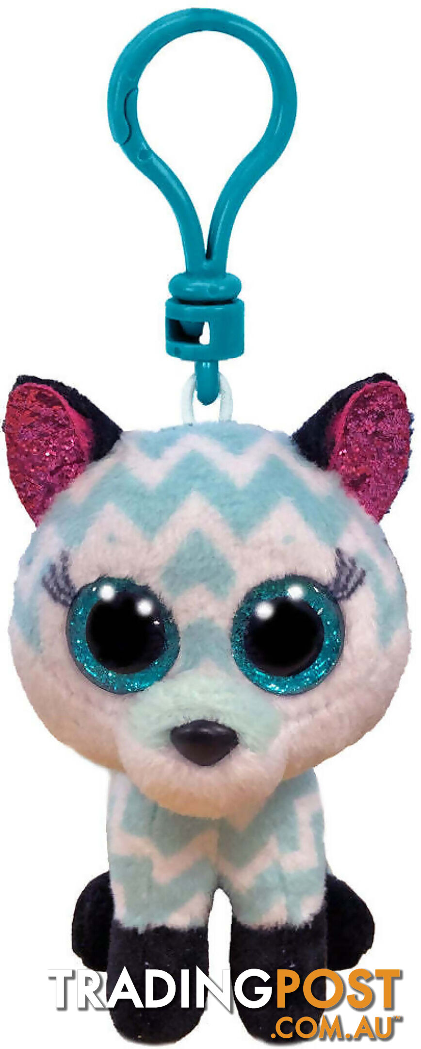 Ty - Beanie Boos - Clip On Atlas The Aqua Fox 10cm - Bg35249 - 008421352494