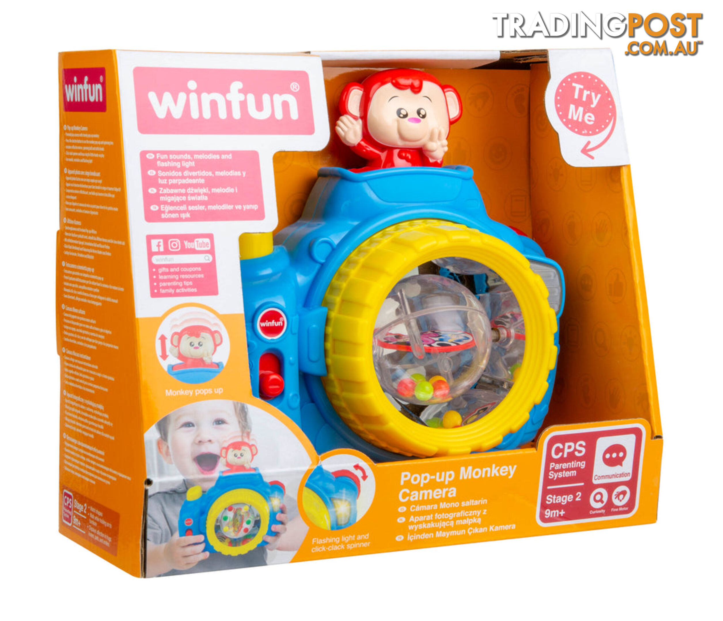 Winfun Pop-up Monkey Camera - Art66405 - 4895038507661