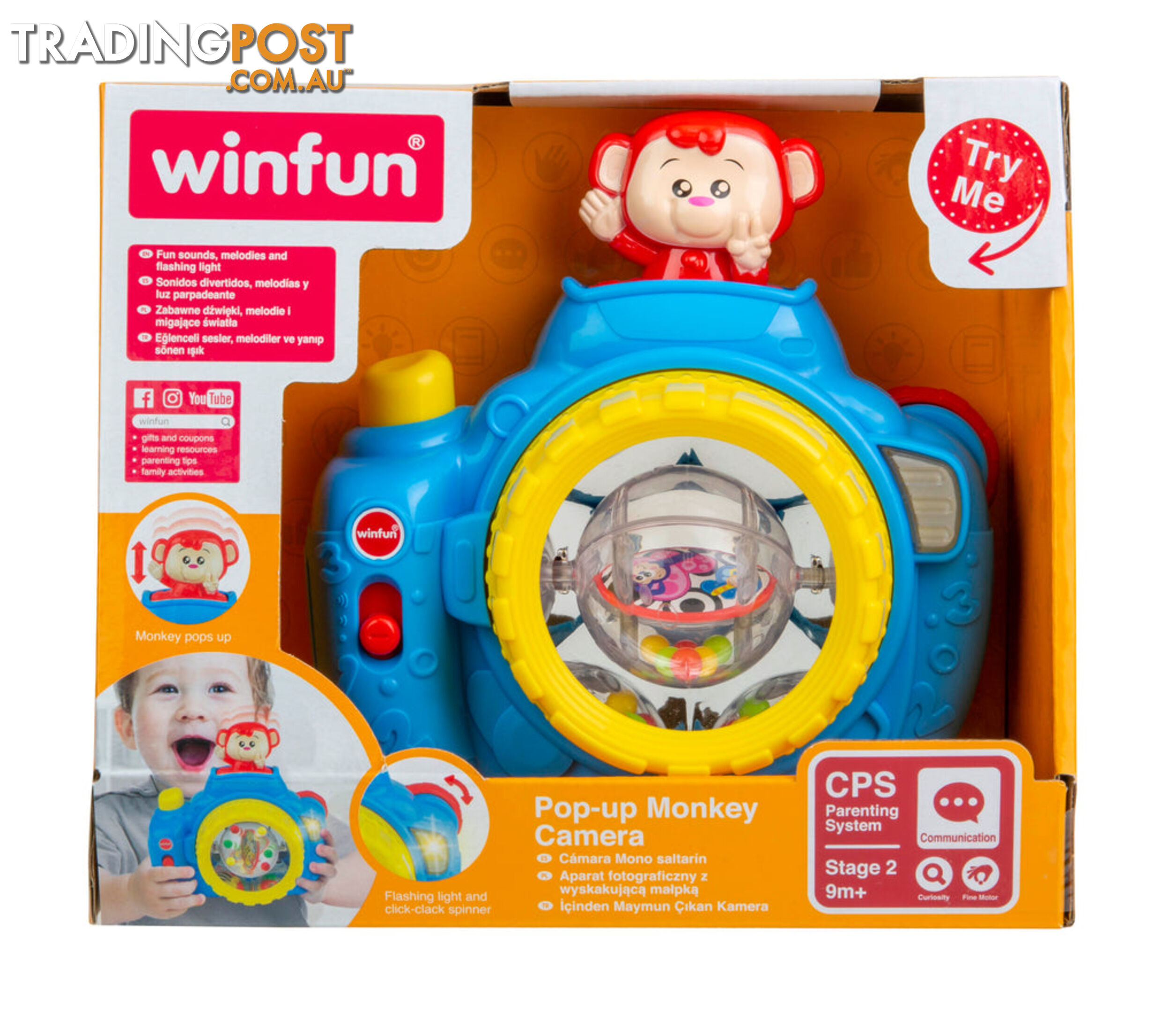 Winfun Pop-up Monkey Camera - Art66405 - 4895038507661