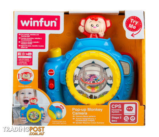 Winfun Pop-up Monkey Camera - Art66405 - 4895038507661