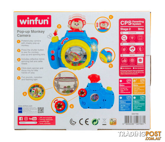 Winfun Pop-up Monkey Camera - Art66405 - 4895038507661