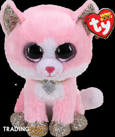 Ty - Beanie Boos - Fiona Pink Cat Small 15cm - Bg36366 - 008421363667