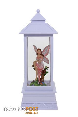 Cotton Candy -  White Glitter Lantern Pink Fairy - Ccflnt38 - 9353468013237