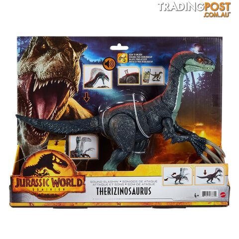 Jurassic World Dominion Dinosaur Figure Sound Slashin Therizinosaurus - Magwd65 - 887961938609