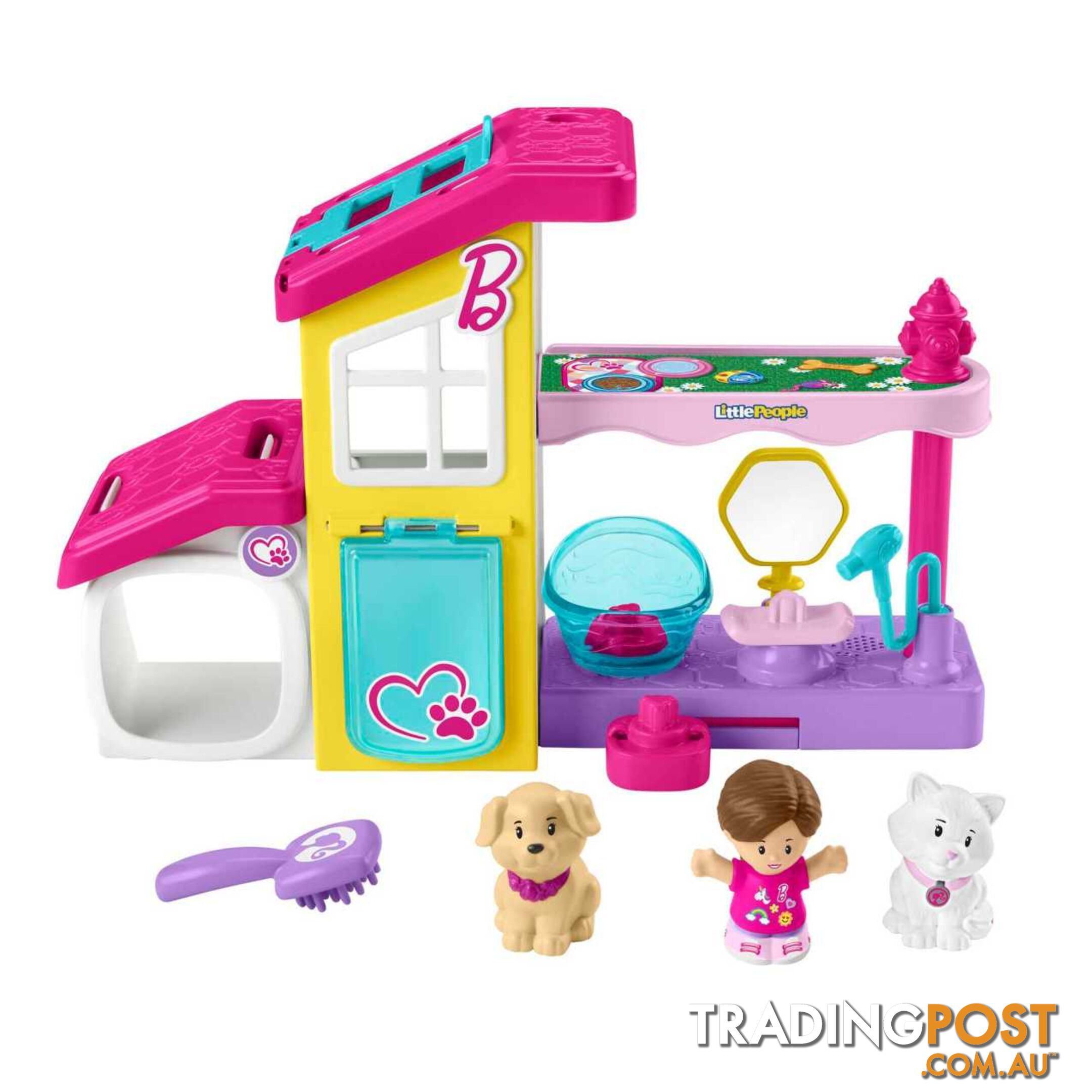 Barbie® Play and Care Pet Spa by Little People® - Mahjw76 - 194735096671