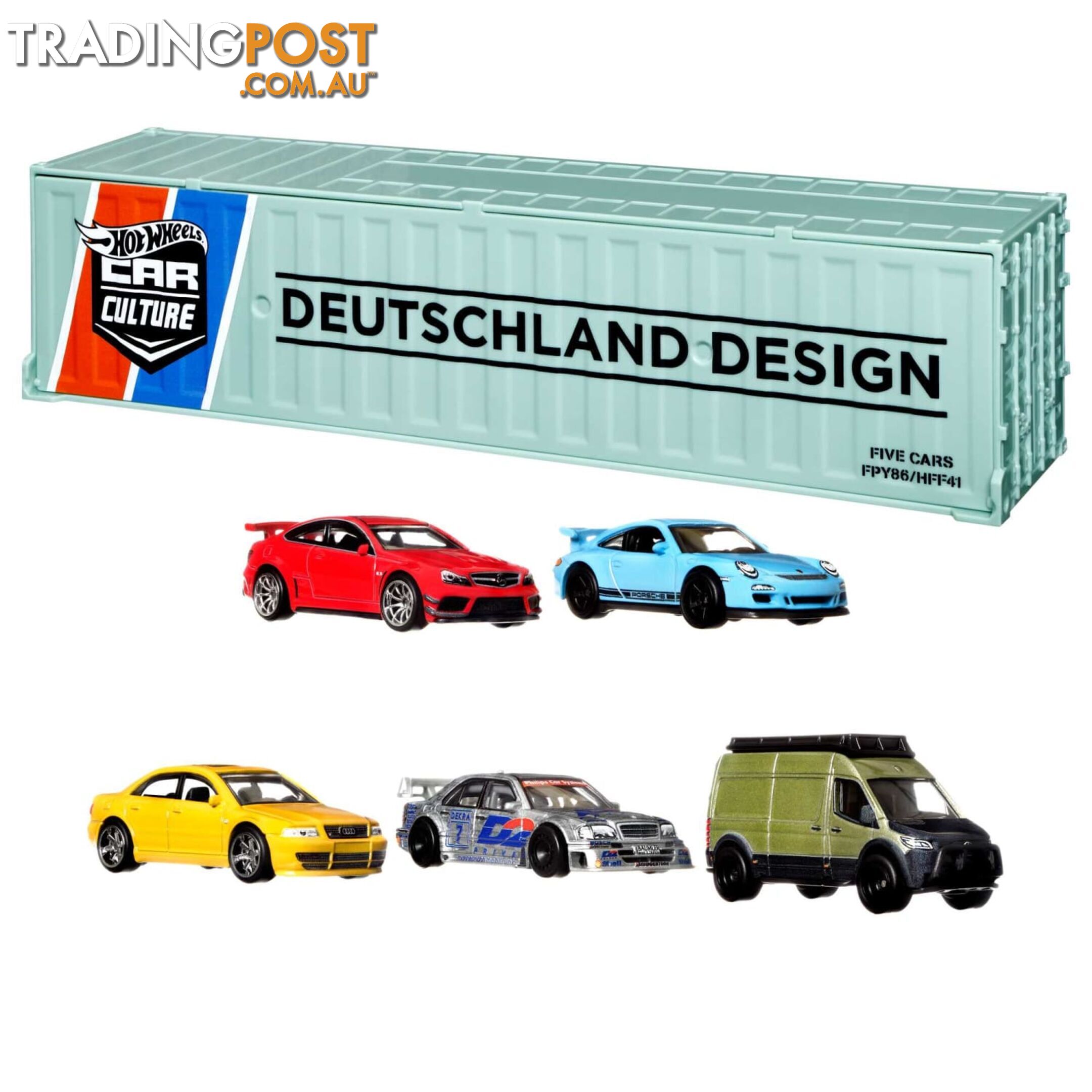 Hot Wheels® - Premium Car Culture Deutschland Design Container Set 5-pack - Mahff41 - 194735039036