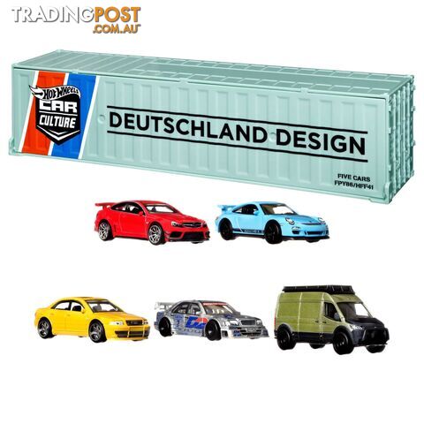 Hot Wheels® - Premium Car Culture Deutschland Design Container Set 5-pack - Mahff41 - 194735039036