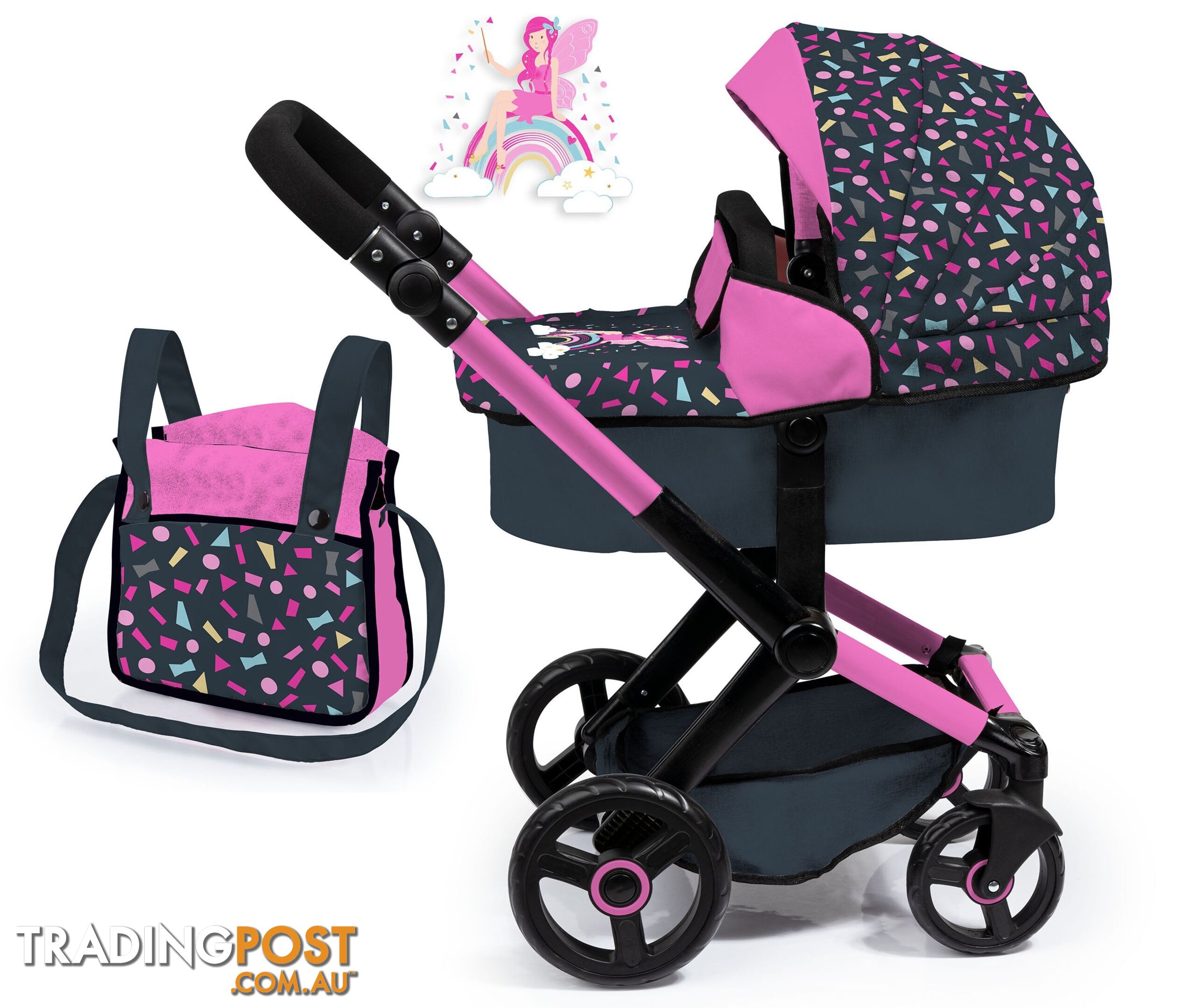 Bayer Xeo Compact Doll Pram Confetti - Zi21117080 - 4003336170801