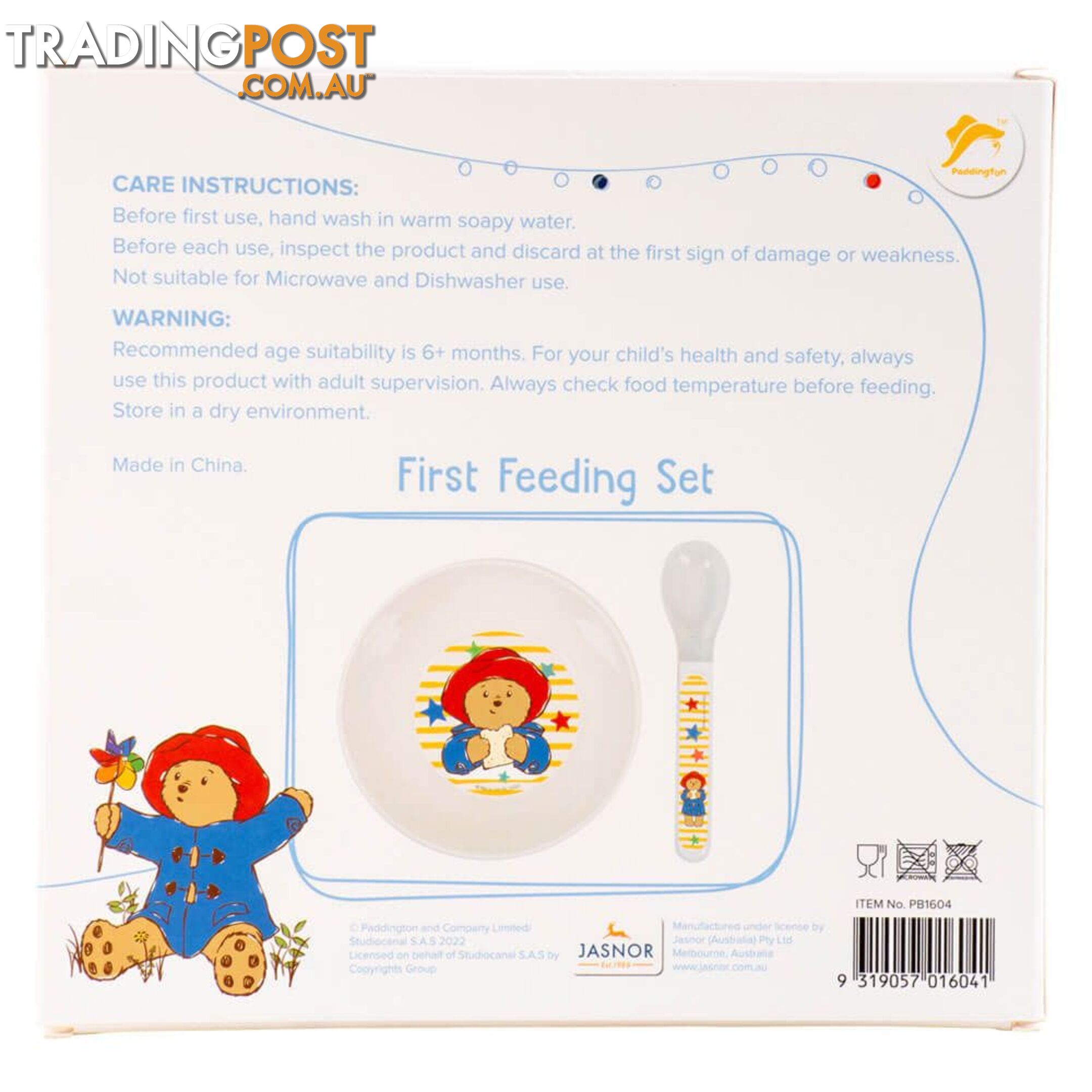 Paddington Bear Baby My First Feeding Set - Jspb1604 - 9319057016041