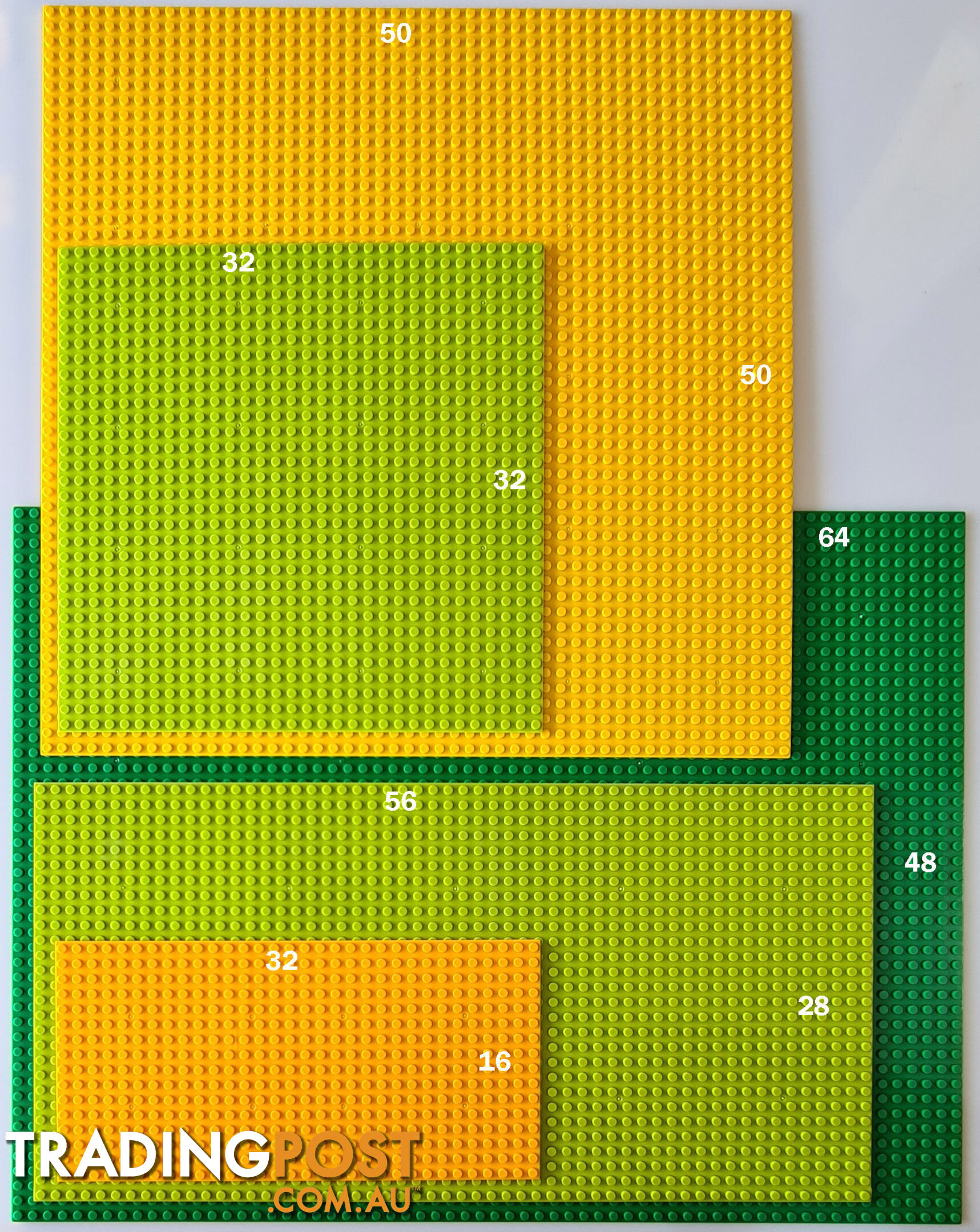 BASEPLATE  28x56 Studs Yellow Generic-classic - 0709081622735