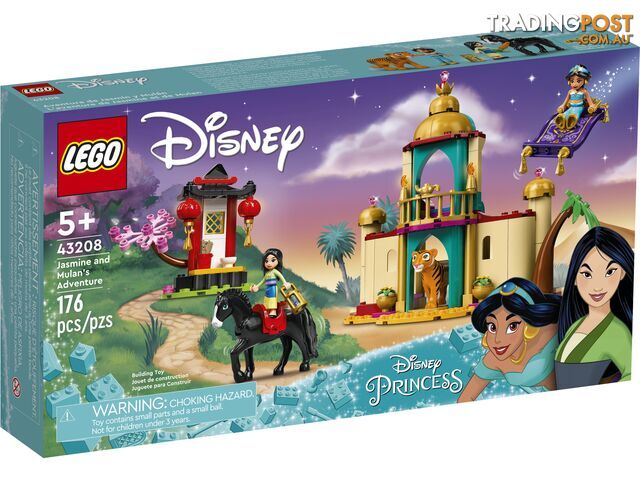 LEGO 43208 Jasmine and Mulanâ€™s Adventure - Disney Princess - 5702017154350