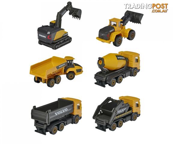 Majorette - Volvo Construction 3 Pce Set Assorted - Rpmj63217 - 3467452063200