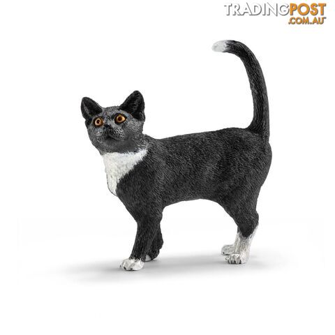 Schleich - Cat Standing  Farm World Animal Figurine Sc13770 - 4005086137707