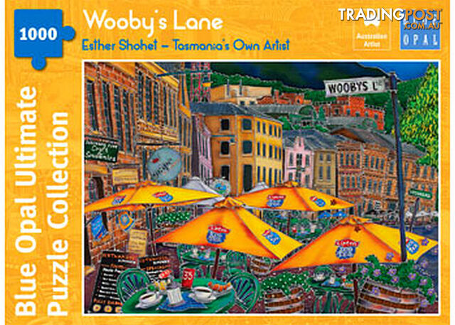 Blue Opal - Shohet Wooby's Lane 1000 Pieces Jigsaw Puzzle Bl02110 - 633793021107