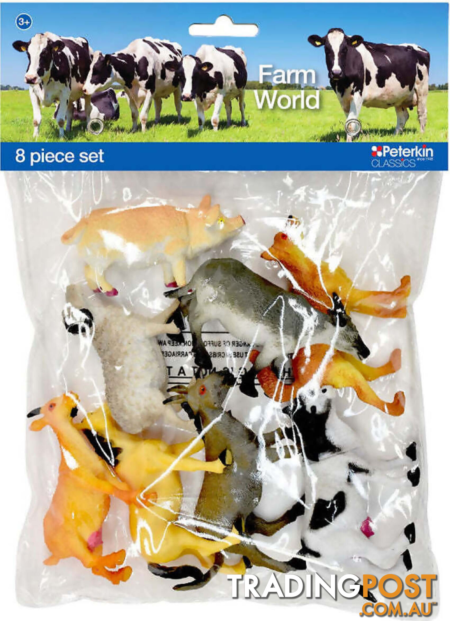 Peterkin Classics - Farm World 8 Piece Figure Set - Art63089 - 5018621210390