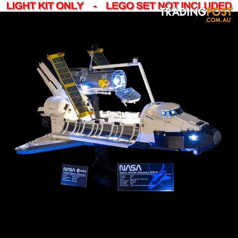 LIGHT KIT for LEGO NASA Space Shuttle Discovery 10283 - Light My Bricks - 744109767302