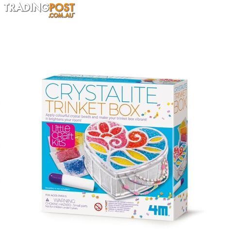 4m - Little Craft - Crystalite Trinket Box - Johnco - Jpc4768 - 4893156047687