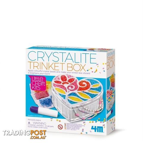 4m - Little Craft - Crystalite Trinket Box - Johnco - Jpc4768 - 4893156047687