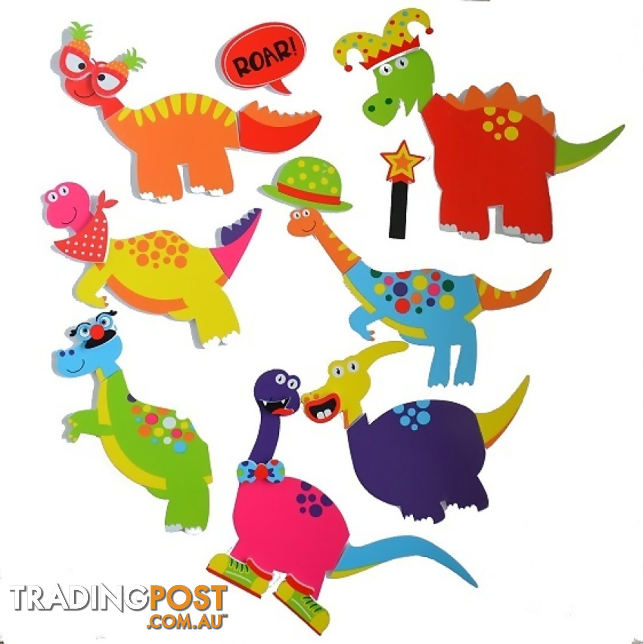 Buddy & Barney - Bath Time Stickers Weird & Wonderful Dinosaurs - Mh Bb169 - 712195455564
