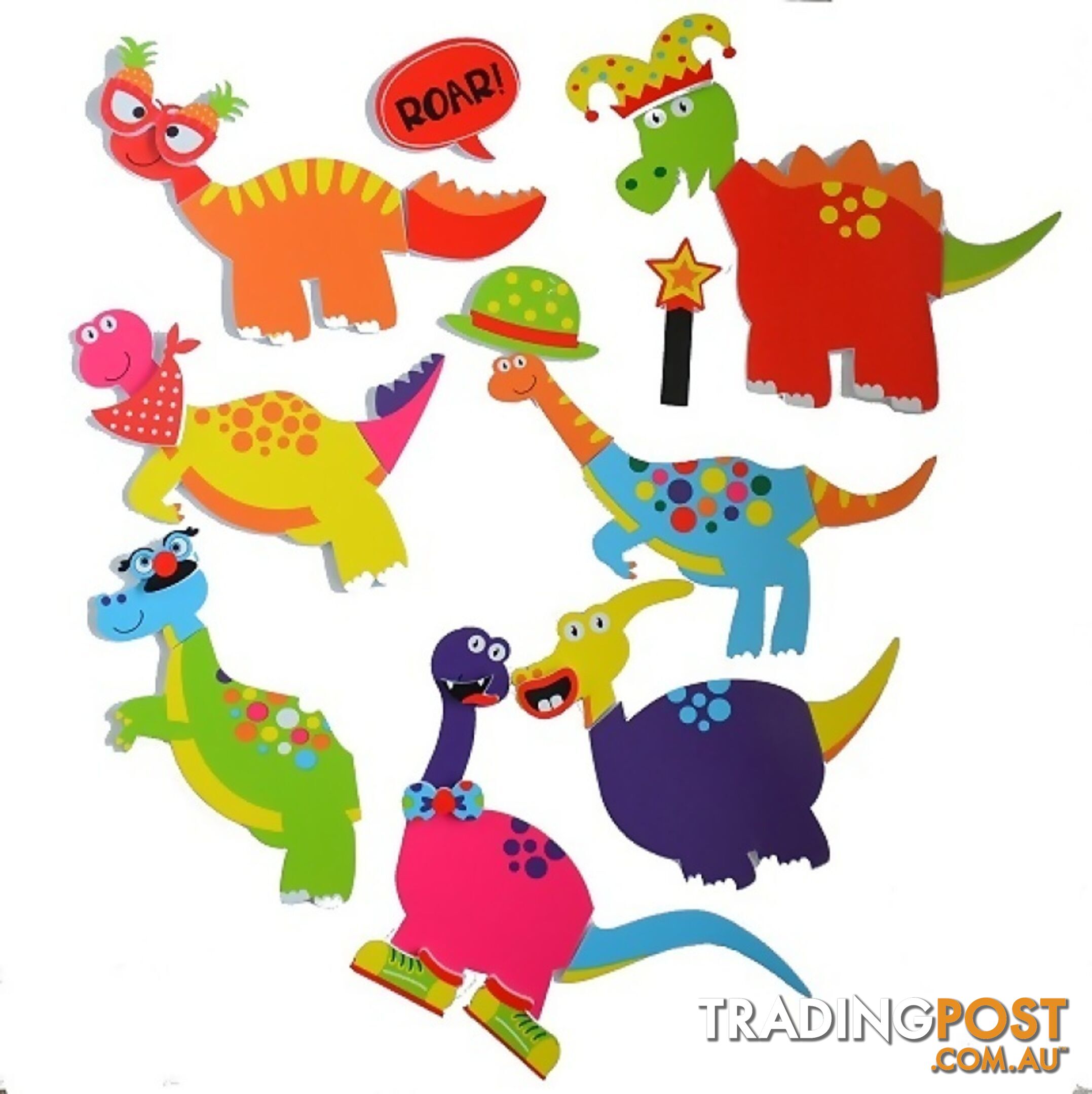 Buddy & Barney - Bath Time Stickers Weird & Wonderful Dinosaurs - Mh Bb169 - 712195455564