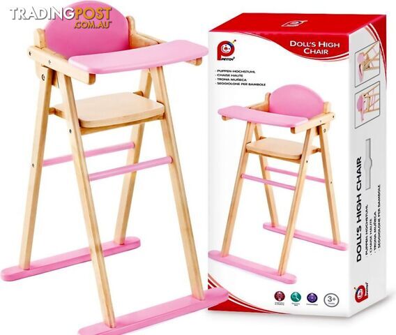 Dolls High Chair - Pintoy Wooden Toys - Jdpin028326 - 6943478028326